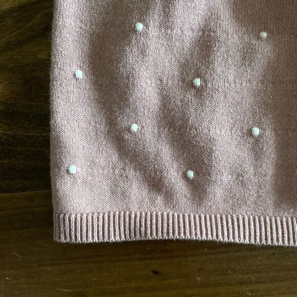H&M Pink Swiss Dot Sweater Dress Girls' 3/4T - Picture 6 of 8